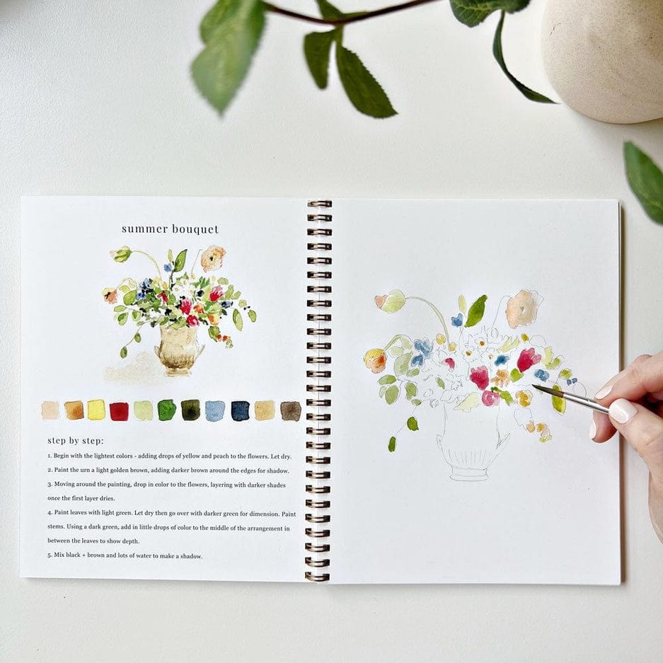 Emily Lex Studio Emily Lex Studio Bouquets Watercolor Workbook - Little Miss Muffin Children & Home