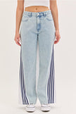 Cello Jeans High Rise Side Stripe Wide Leg Jeans - Little Miss Muffin Children & Home