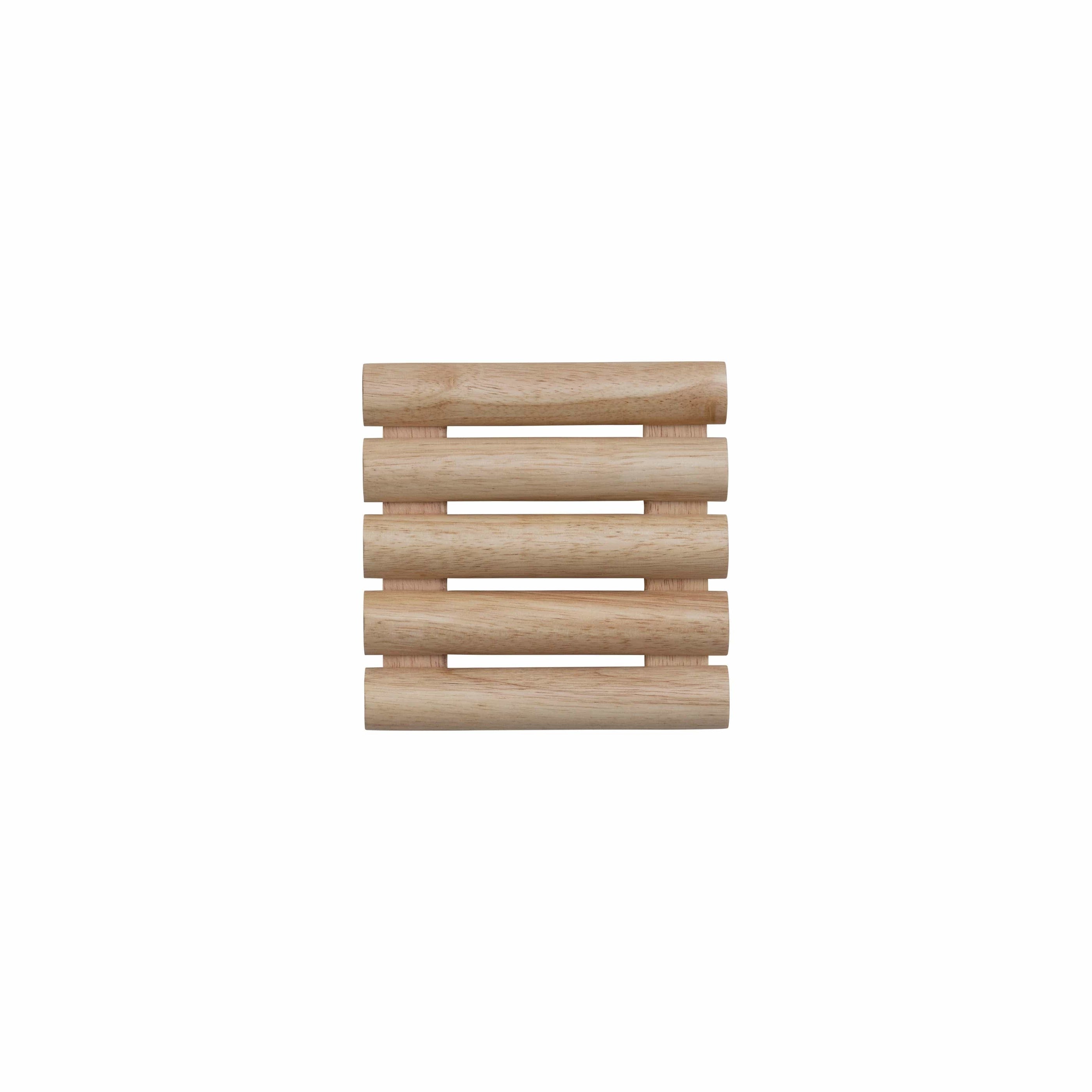 Bloomingville Bloomingville Rubberwood Footed Trivet - Little Miss Muffin Children & Home