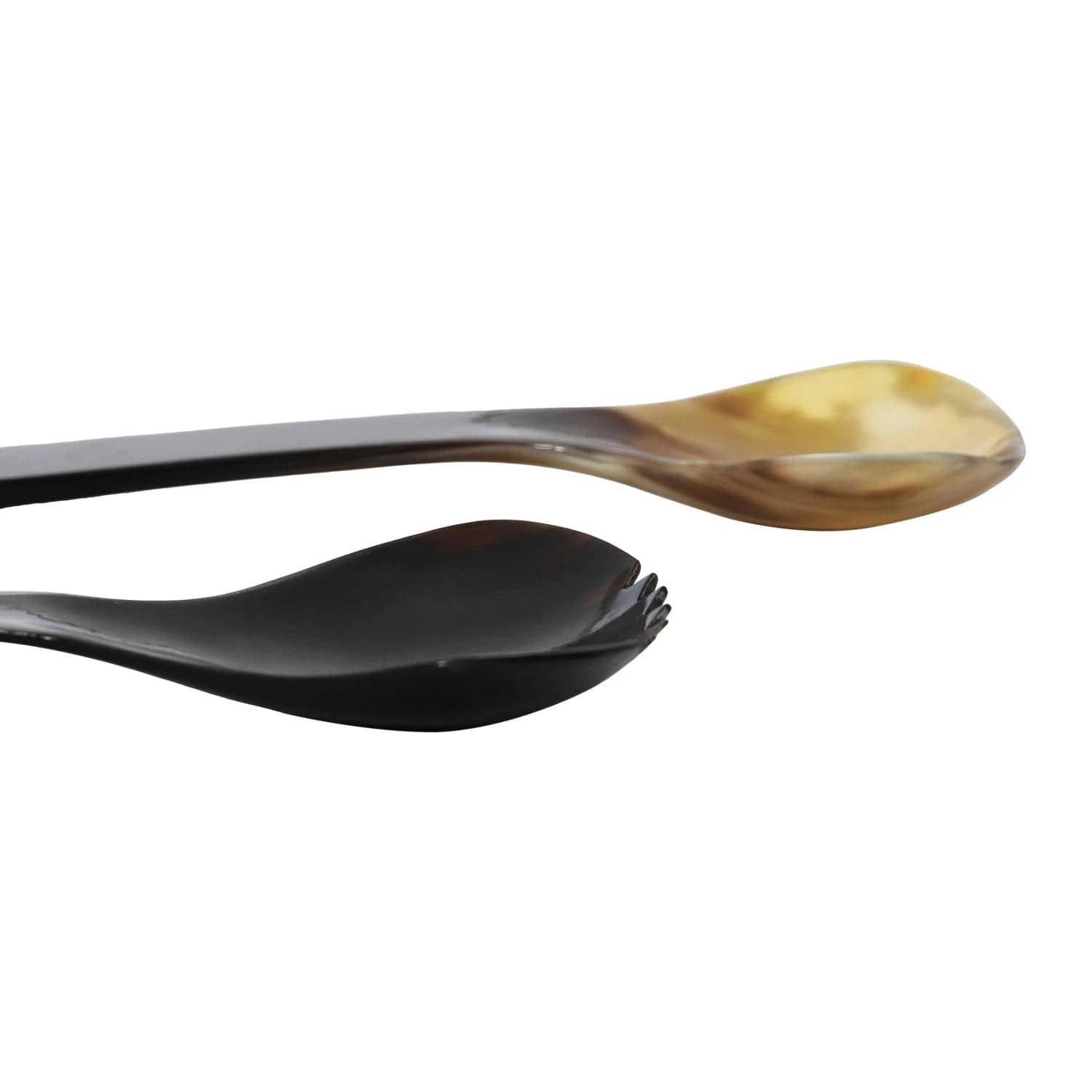 Bloomingville Bloomingville Horn Salad Servers, 2pc in Printed Drawstring Bag - Little Miss Muffin Children & Home