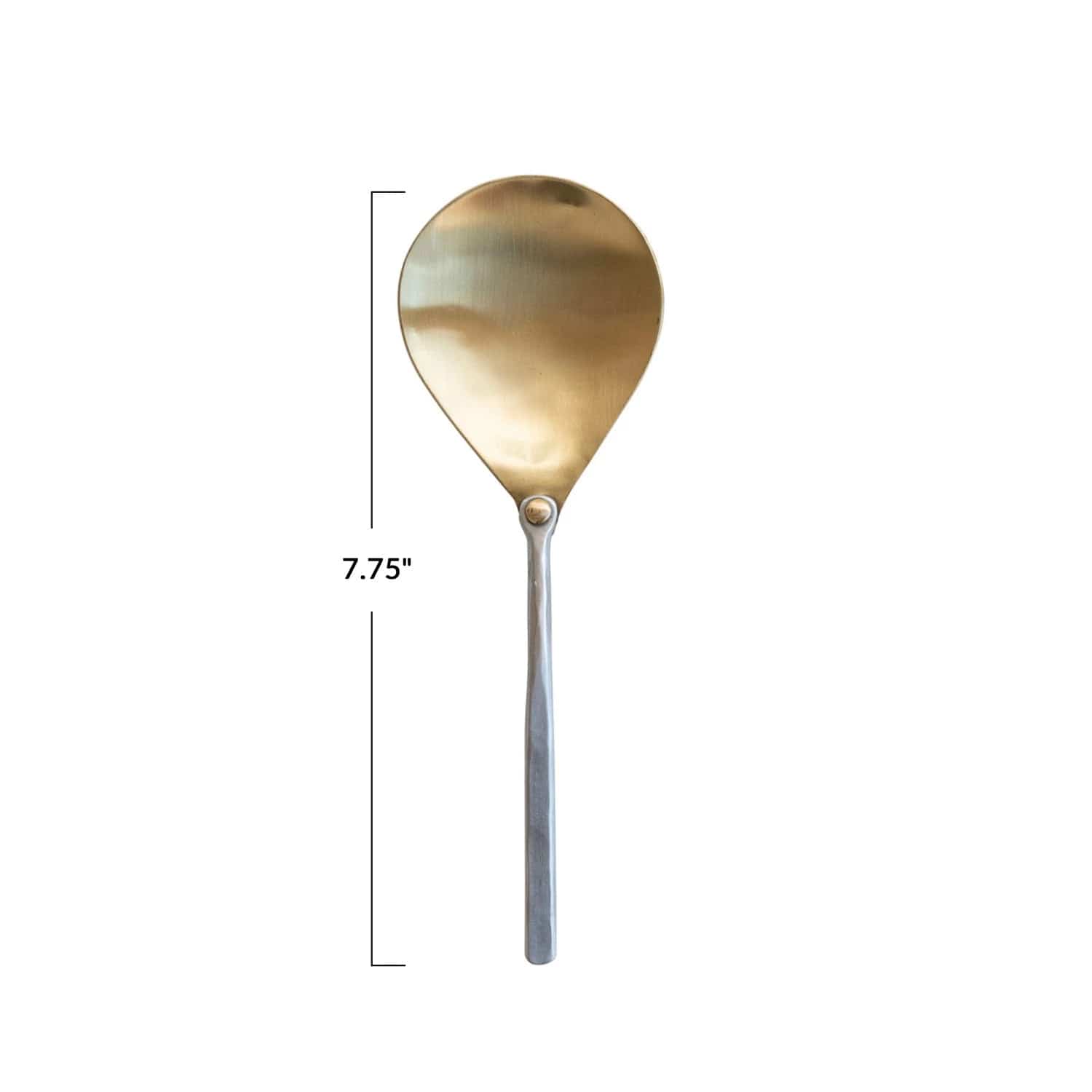 Bloomingville Bloomingville Brass Serving Spoon with Hammered Aluminum Handle - Little Miss Muffin Children & Home
