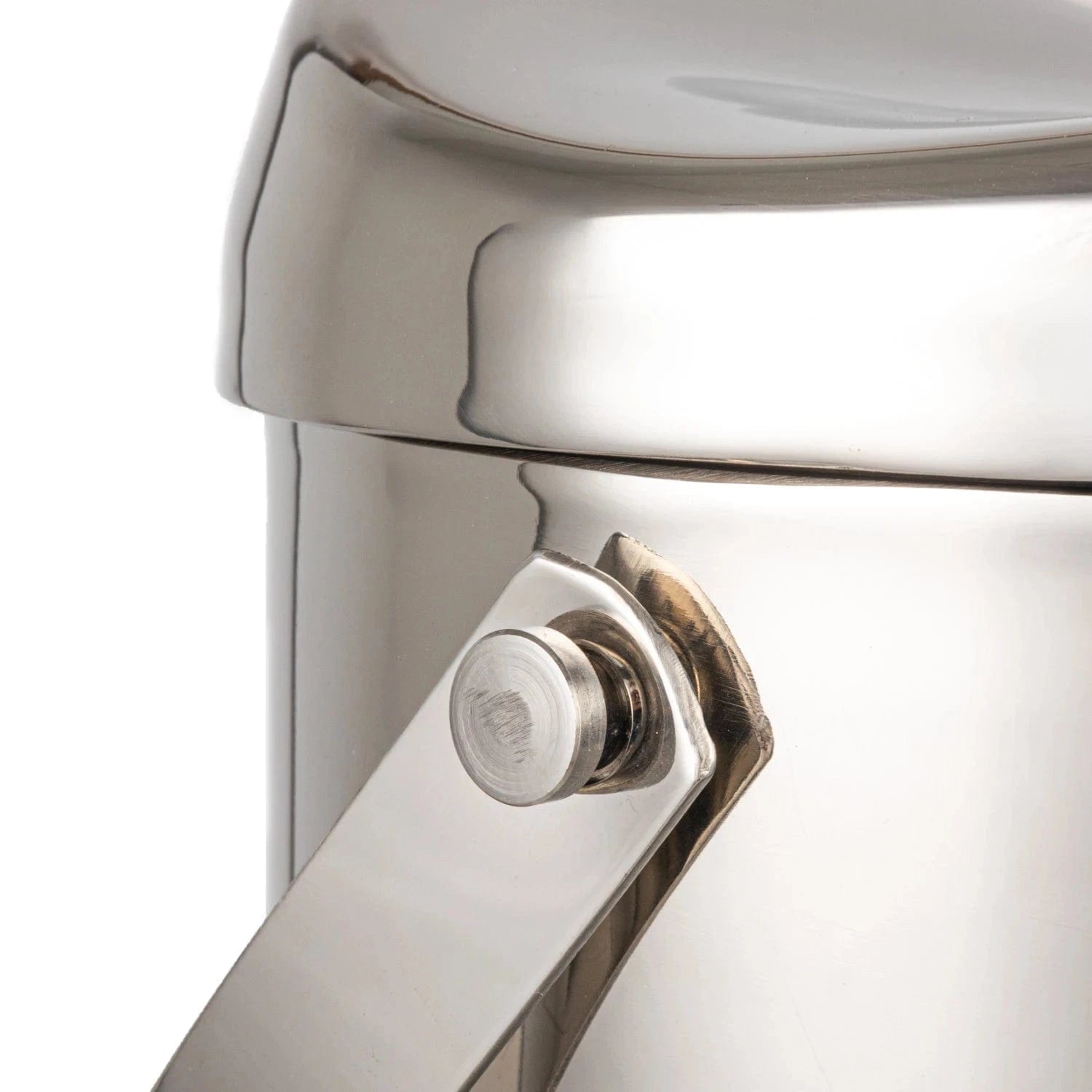 Bloomingville Stainless Steel Double-Wall Ice Bucket with Handle & Lid, 1 Quart - Little Miss Muffin Children & Home