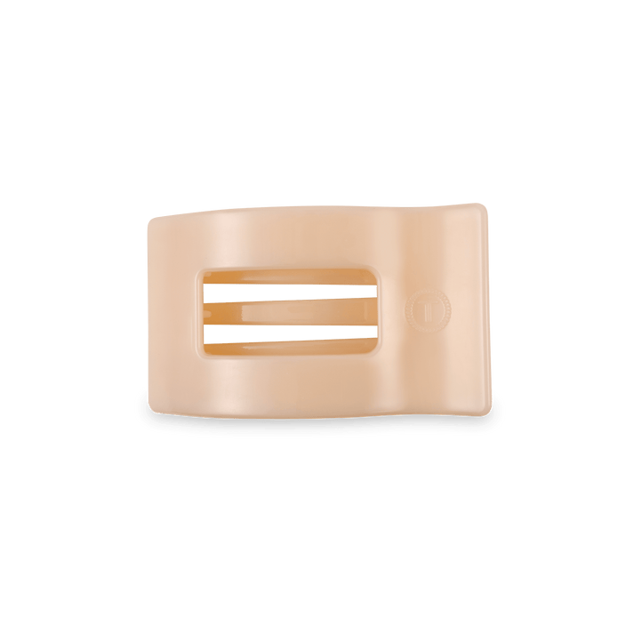 Teleties Rectangle Flat Hair Clip, Almond Beige - Little Miss Muffin Children & Home