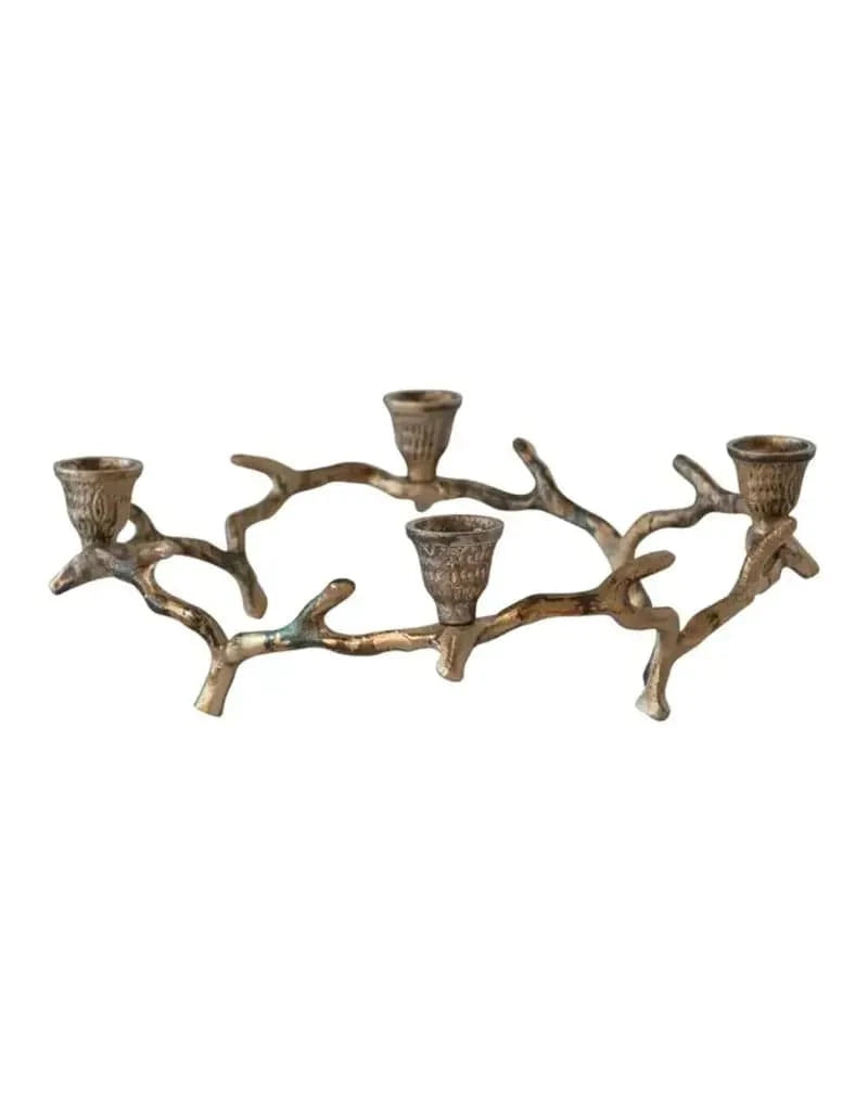 aluminium wreath candle holder