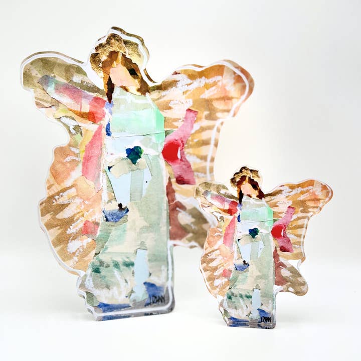colorful acrylic angel large