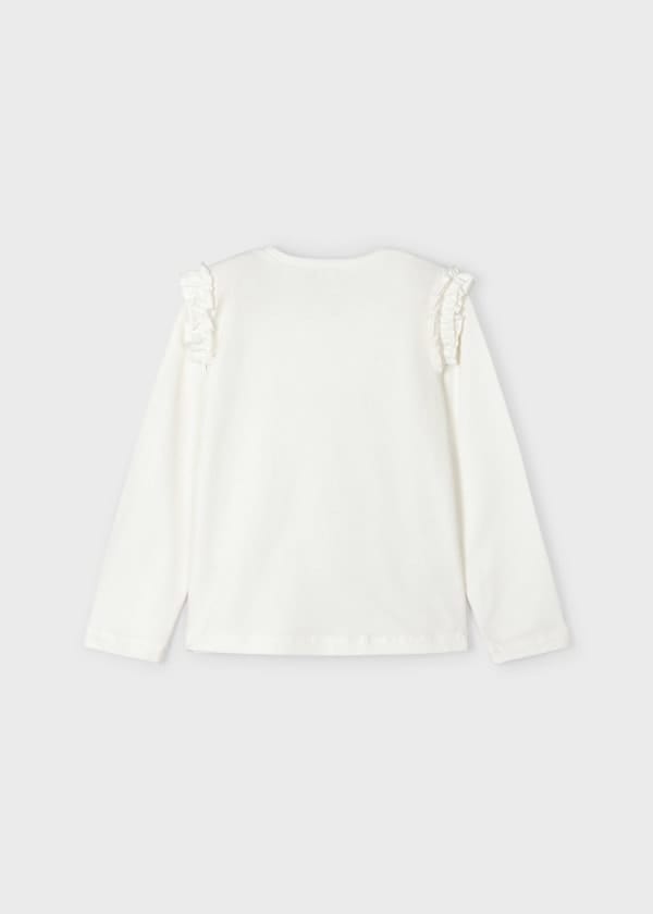 Mayoral Usa Inc Mayoral Ruffle Trim Long Sleeve Tee - Little Miss Muffin Children & Home