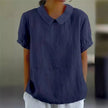 navy peter pan collar blouse