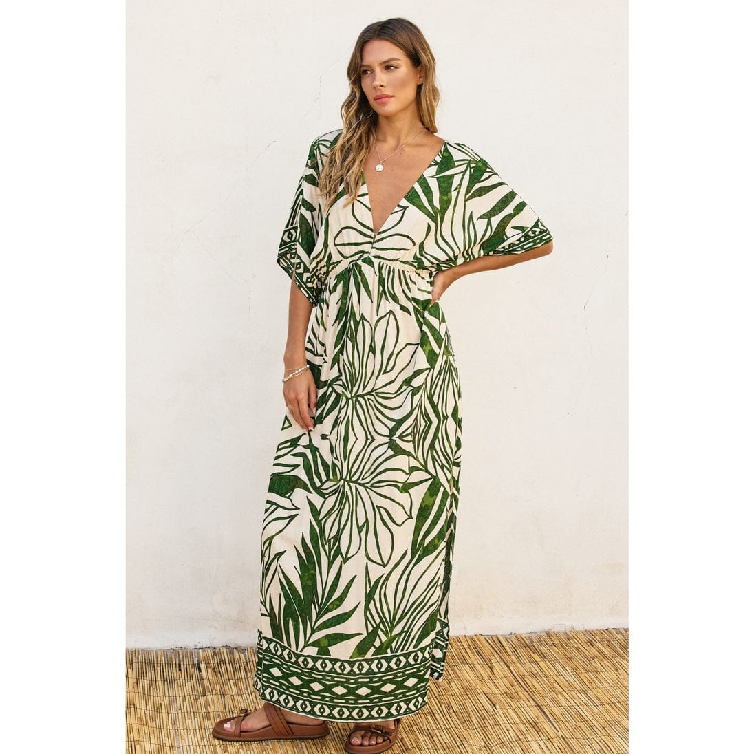 Dress Forum Take Me Away Double Plunge Maxi Dress - Little Miss Muffin Children & Home