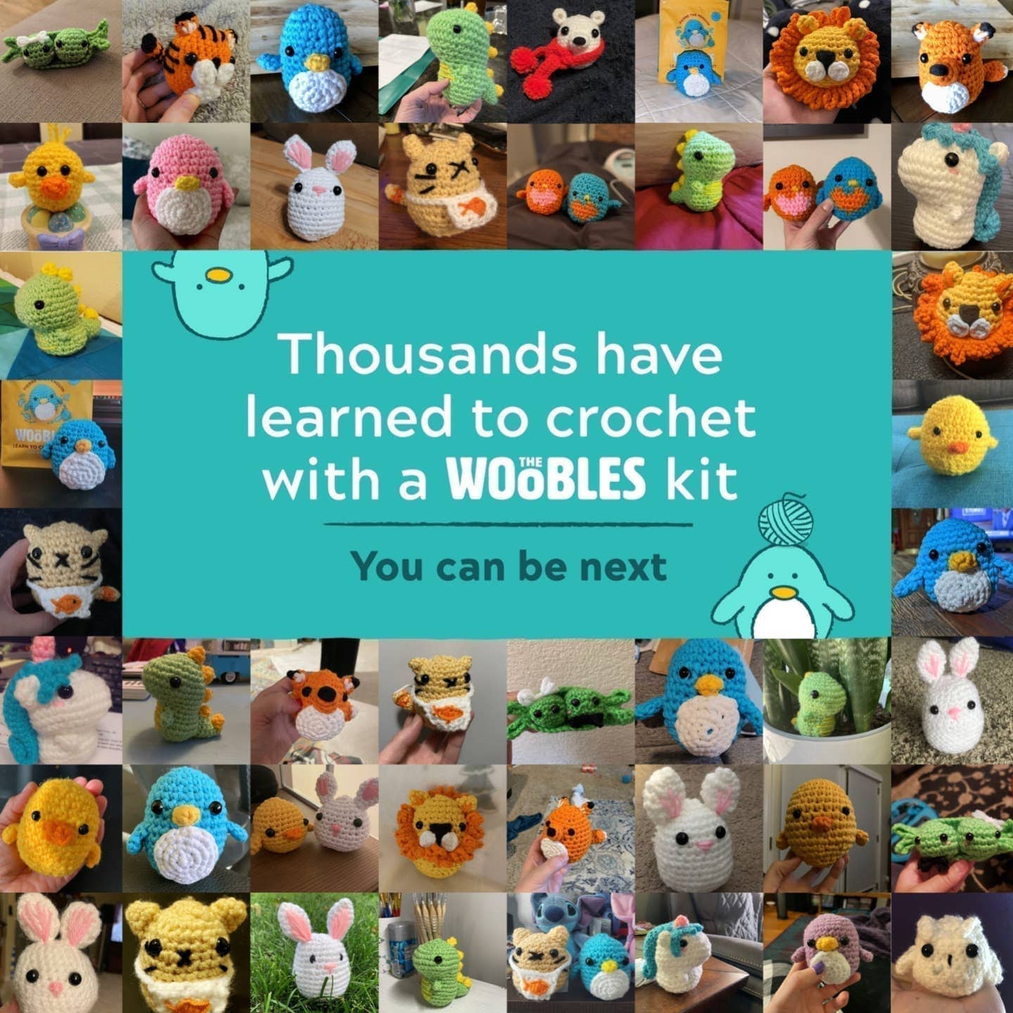 The Woobles The Woobles Albie the Phoenix Crochet Kit - Little Miss Muffin Children & Home