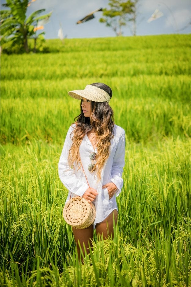 The Artisan and Company The Artisan and Company Island Visor Straw Hat - Little Miss Muffin Children & Home