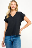 Ellison Ellison V-Neck Tee - Little Miss Muffin Children & Home