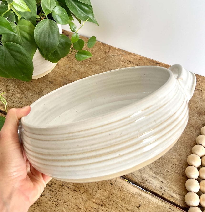 Coastal Clay Co Coastal Clay Co Deep Baker Casserole Dish Summer Meals, White - Little Miss Muffin Children & Home