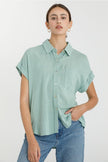 Be Cool Short Sleeve Button Down Shirt - Little Miss Muffin Children & Home