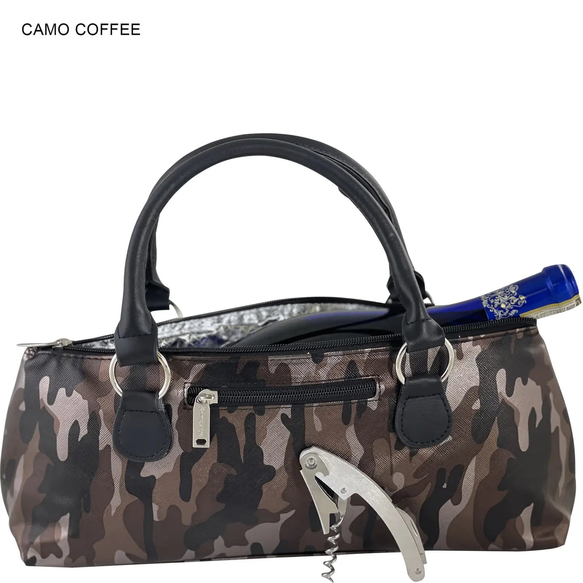Primeware Camo Coffee Insulated Classic Sassy Wine Clutch - Little Miss Muffin Children & Home