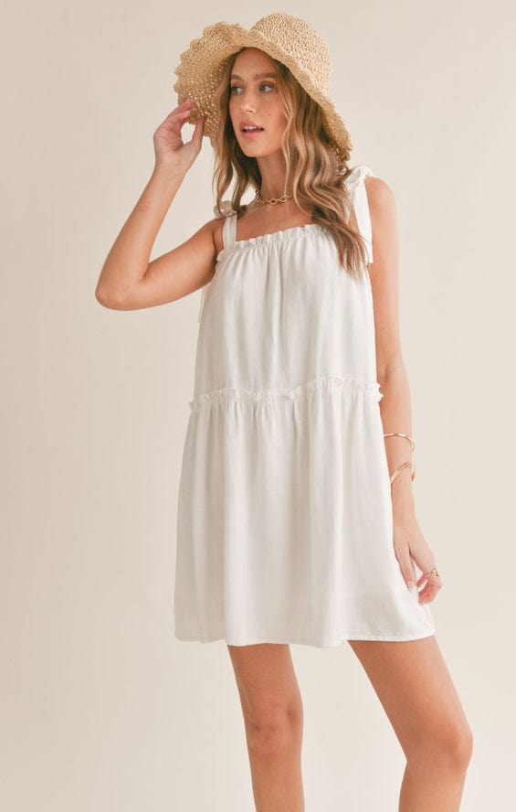 Sadie & Sage Sadie & Sage Sugarloaf Tiered Dress with Tie Straps - Little Miss Muffin Children & Home
