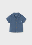 Mayoral Usa Inc Mayoral Bambula Button Up Shirt in Blue - Little Miss Muffin Children & Home