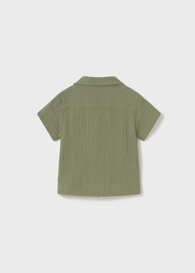 Mayoral Usa Inc Mayoral Bambula Button Up Shirt in Sage - Little Miss Muffin Children & Home