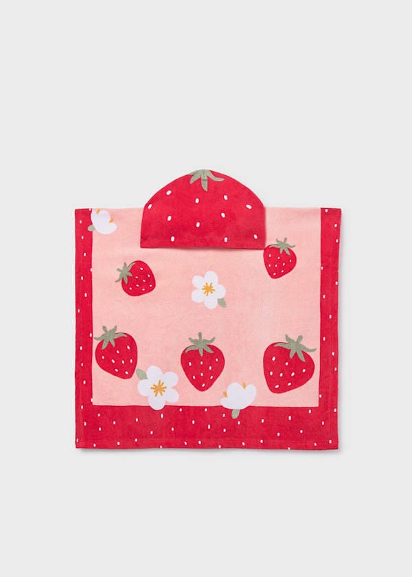 Mayoral Usa Inc Hooded Baby Beach Towel in Red - Little Miss Muffin Children & Home