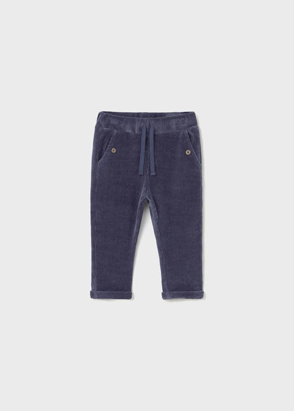 Mayoral Usa Inc Drawstring Corduroy Pants in Blue Whale - Little Miss Muffin Children & Home