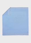 Lightweight Knit Baby Blanket in Sky