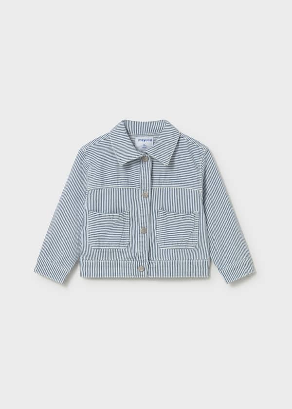 Denim Jacket in Blue Stripe