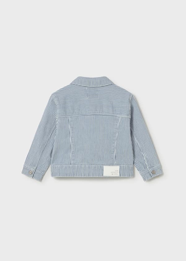 Denim Jacket in Blue Stripe