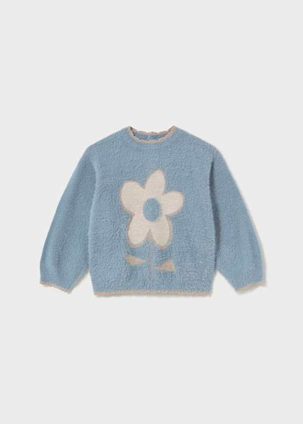 Mayoral Usa Inc Girl's Fuzzy Sweater, 3 Colors Available - Little Miss Muffin Children & Home