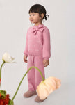 Abel & Lula Knit Sweater & Pants Set with Bow Detail - Little Miss Muffin Children & Home