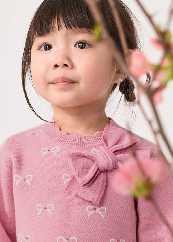 Abel & Lula Knit Sweater & Pants Set with Bow Detail - Little Miss Muffin Children & Home