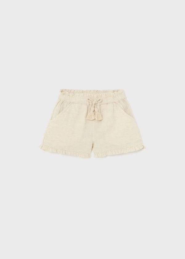 Mayoral Usa Inc Mayoral Ruffle Trimmed Linen Shorts - Little Miss Muffin Children & Home