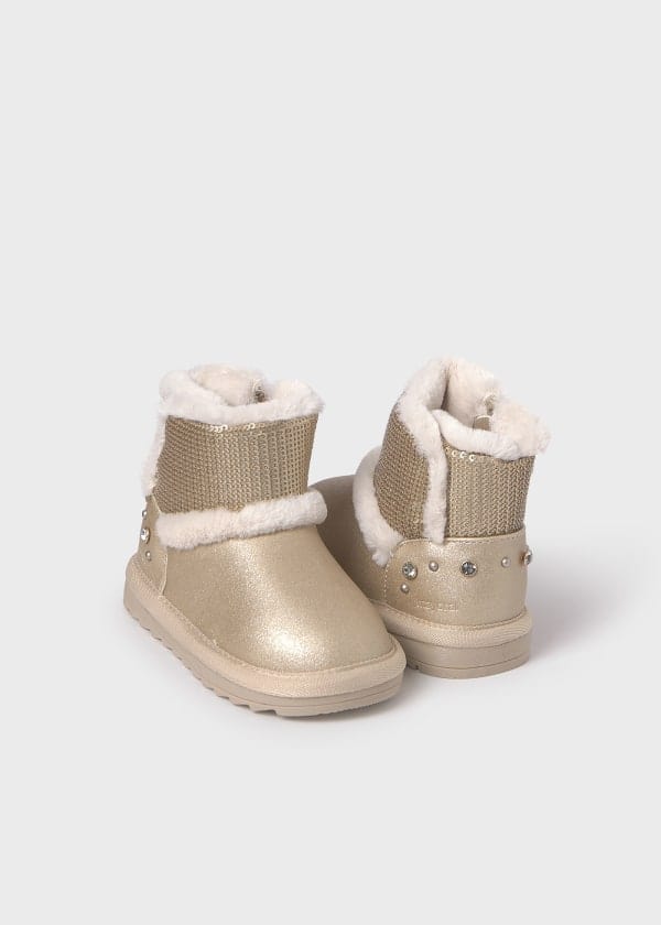 Mayoral Usa Inc Mayoral Metallic Sequin Ankle Boots for Baby - Little Miss Muffin Children & Home