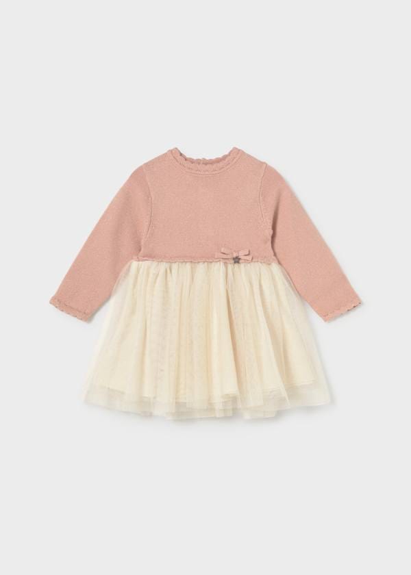 Mayoral Usa Inc Combined Knit & Tulle Dress - Little Miss Muffin Children & Home