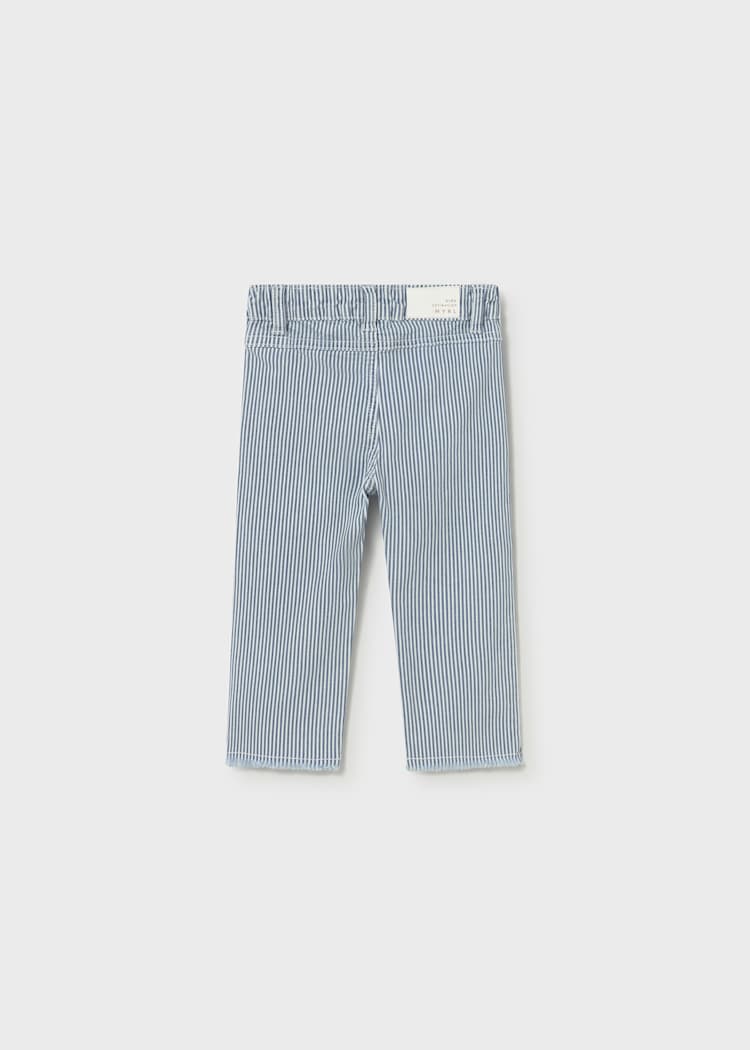 Patch Pocket Pants in Blue Stripe