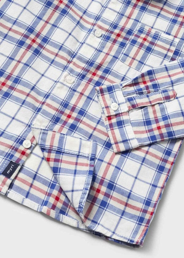 Mayoral Usa Inc Mayoral Long Sleeve Plaid Shirt for Baby - Little Miss Muffin Children & Home