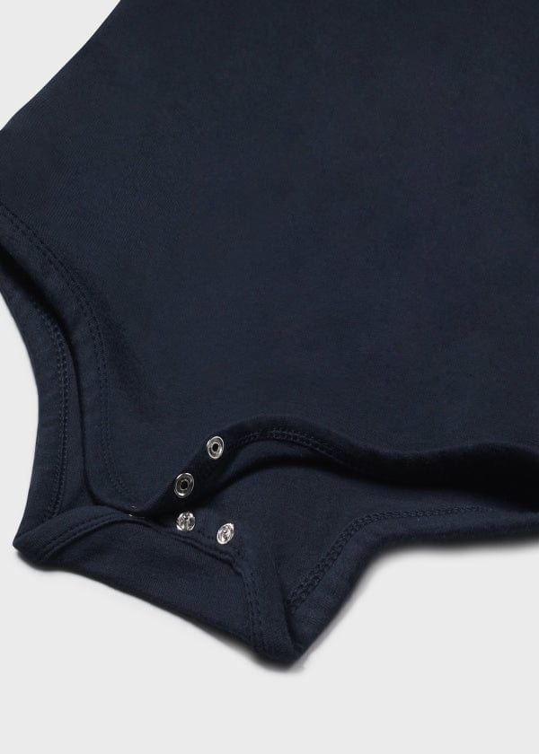 Mayoral Usa Inc Mayoral Long Sleeve Polo Onesie for Baby in Navy - Little Miss Muffin Children & Home