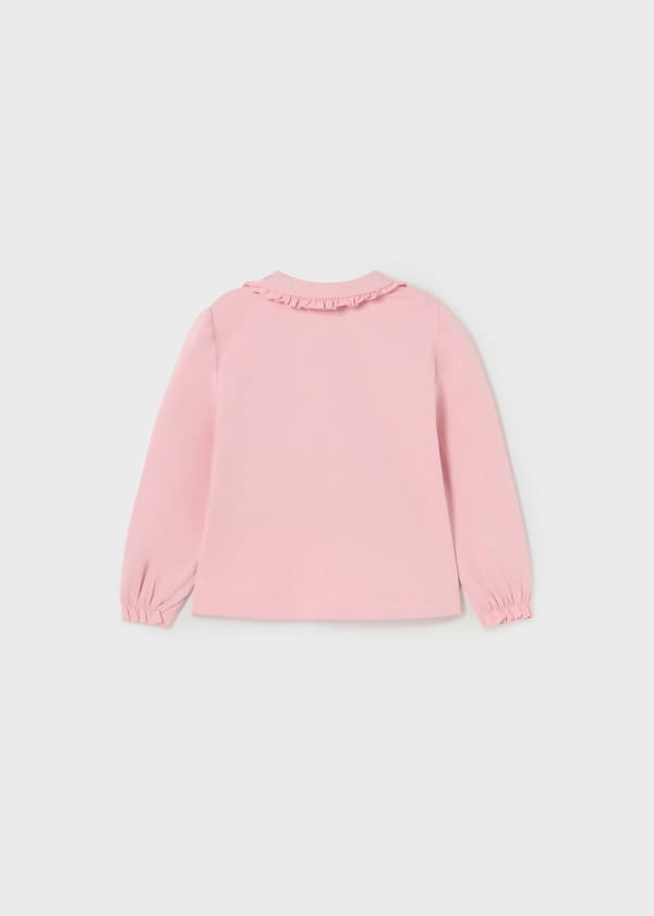 Mayoral Usa Inc Mayoral Ruffle Collar Long Sleeve Polo Shirt for Baby Girl - Little Miss Muffin Children & Home