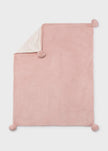 Mayoral Usa Inc Faux Fur Pom-Pom Blanket, 4 Colors Available - Little Miss Muffin Children & Home
