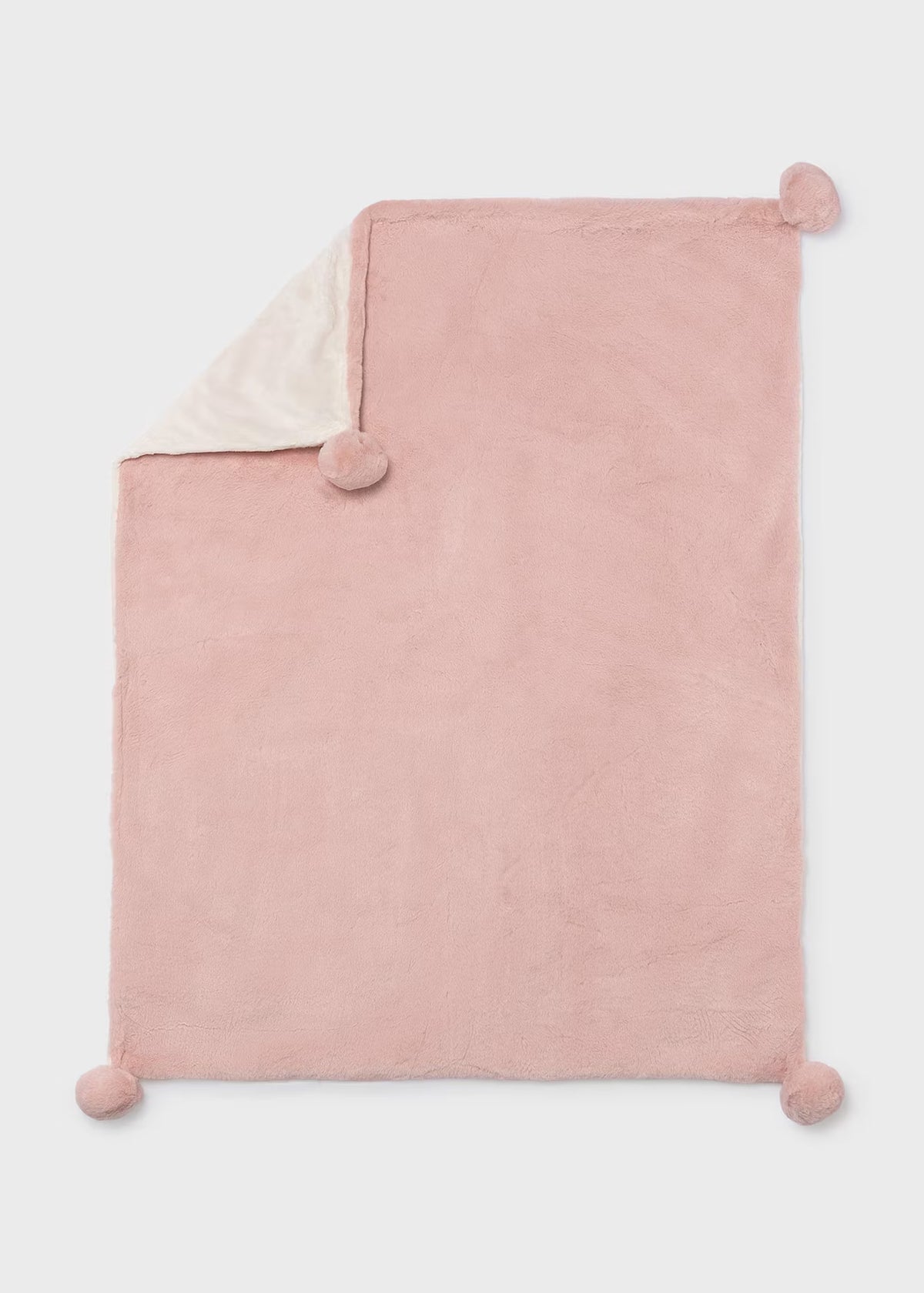 Mayoral Usa Inc Faux Fur Pom-Pom Blanket, 4 Colors Available - Little Miss Muffin Children & Home