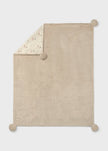 Mayoral Usa Inc Faux Fur Pom-Pom Blanket, 4 Colors Available - Little Miss Muffin Children & Home