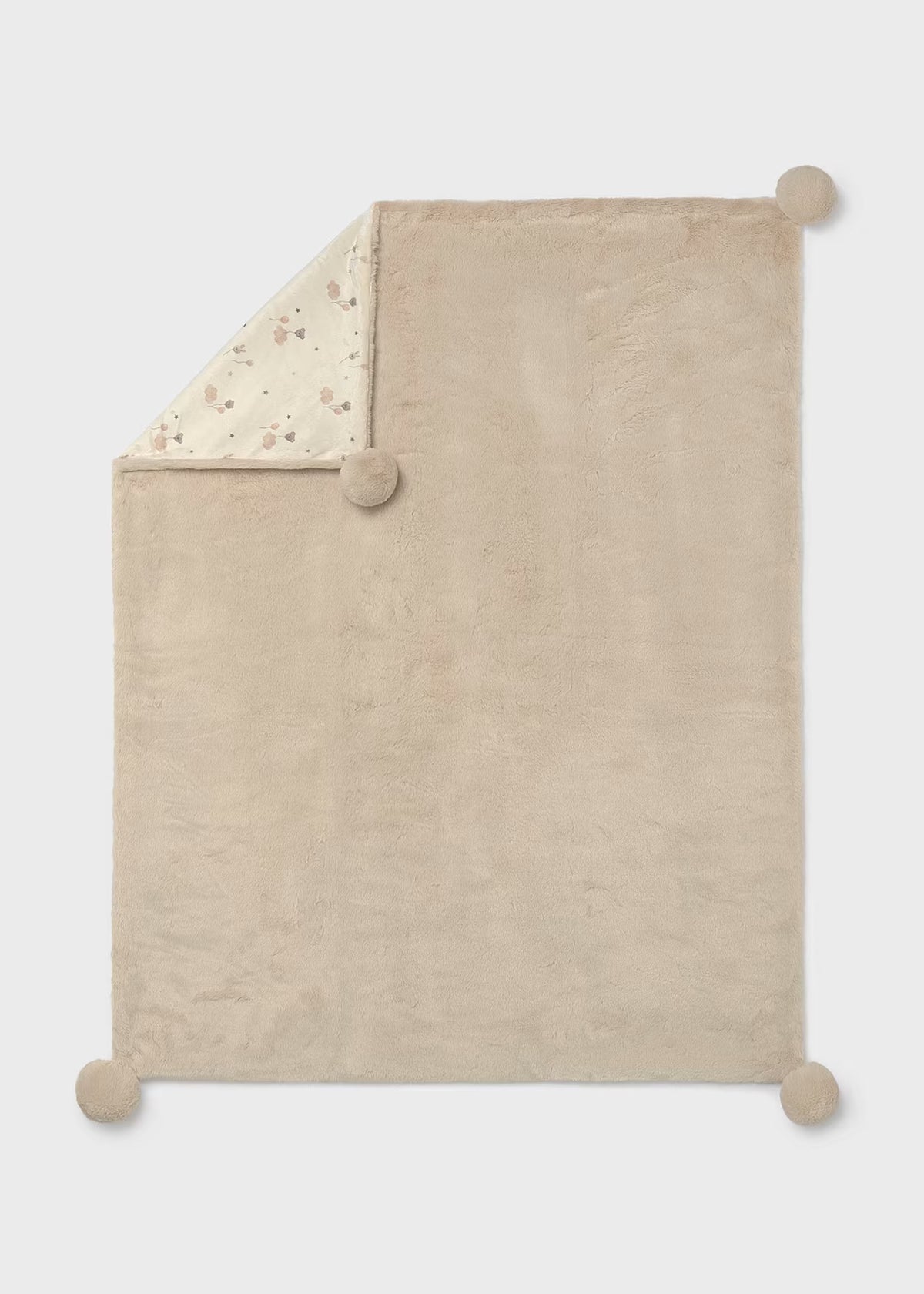Mayoral Usa Inc Faux Fur Pom-Pom Blanket, 4 Colors Available - Little Miss Muffin Children & Home