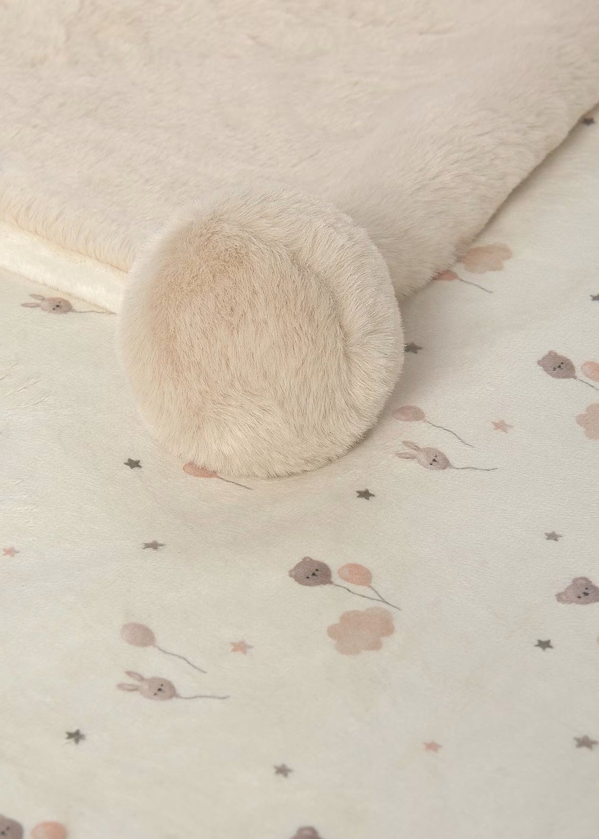 Mayoral Usa Inc Faux Fur Pom-Pom Blanket, 4 Colors Available - Little Miss Muffin Children & Home