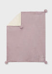 Mayoral Usa Inc Faux Fur Pom-Pom Blanket, 4 Colors Available - Little Miss Muffin Children & Home