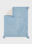 Mayoral Usa Inc Faux Fur Pom-Pom Blanket, 4 Colors Available - Little Miss Muffin Children & Home