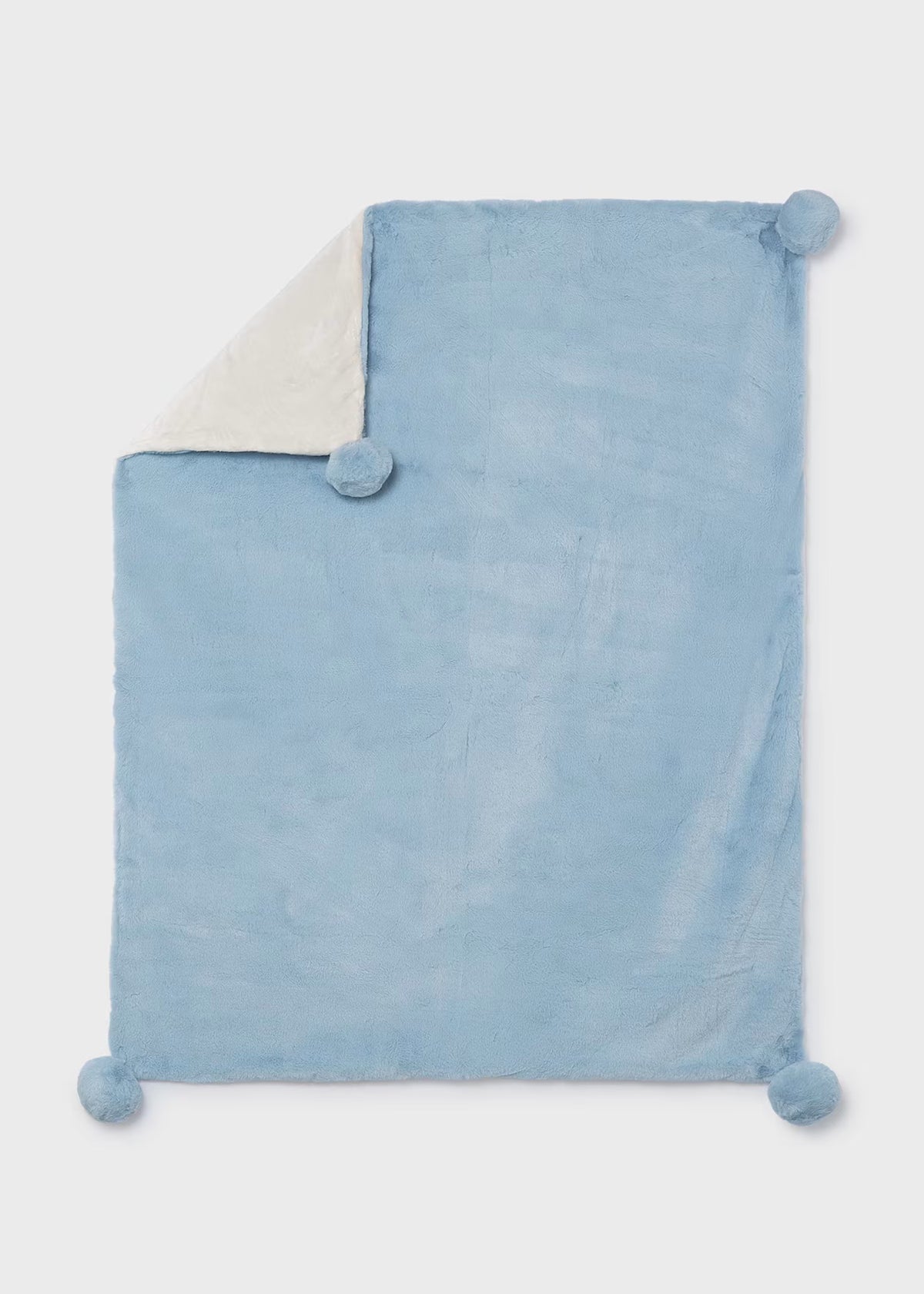 Mayoral Usa Inc Faux Fur Pom-Pom Blanket, 4 Colors Available - Little Miss Muffin Children & Home