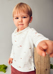 Mayoral Usa Inc Long Sleeve Printed Polo - Little Miss Muffin Children & Home