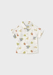 Mayoral Usa Inc Mayoral Short Sleeve Printed Button Down Shirt - Little Miss Muffin Children & Home