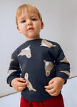 dark blue seal sweatshirt