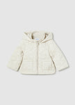Mayoral Usa Inc Mayoral Baby Quilted Heart Jacket in Stone - Little Miss Muffin Children & Home