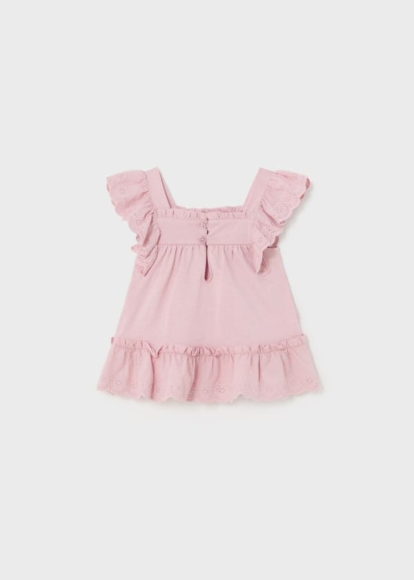 Mayoral Usa Inc Mayoral Smocked Flutter Sleeve Top - Little Miss Muffin Children & Home