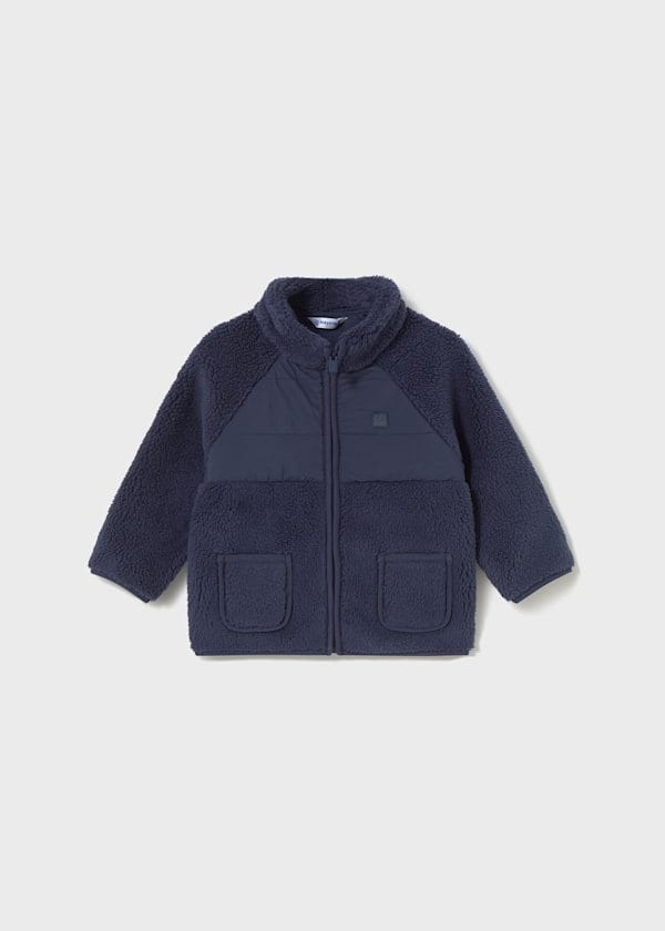 Mayoral Usa Inc Fleece Lined Zip Up Jacket in Blue - Little Miss Muffin Children & Home